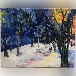 Hand crafted canvas.